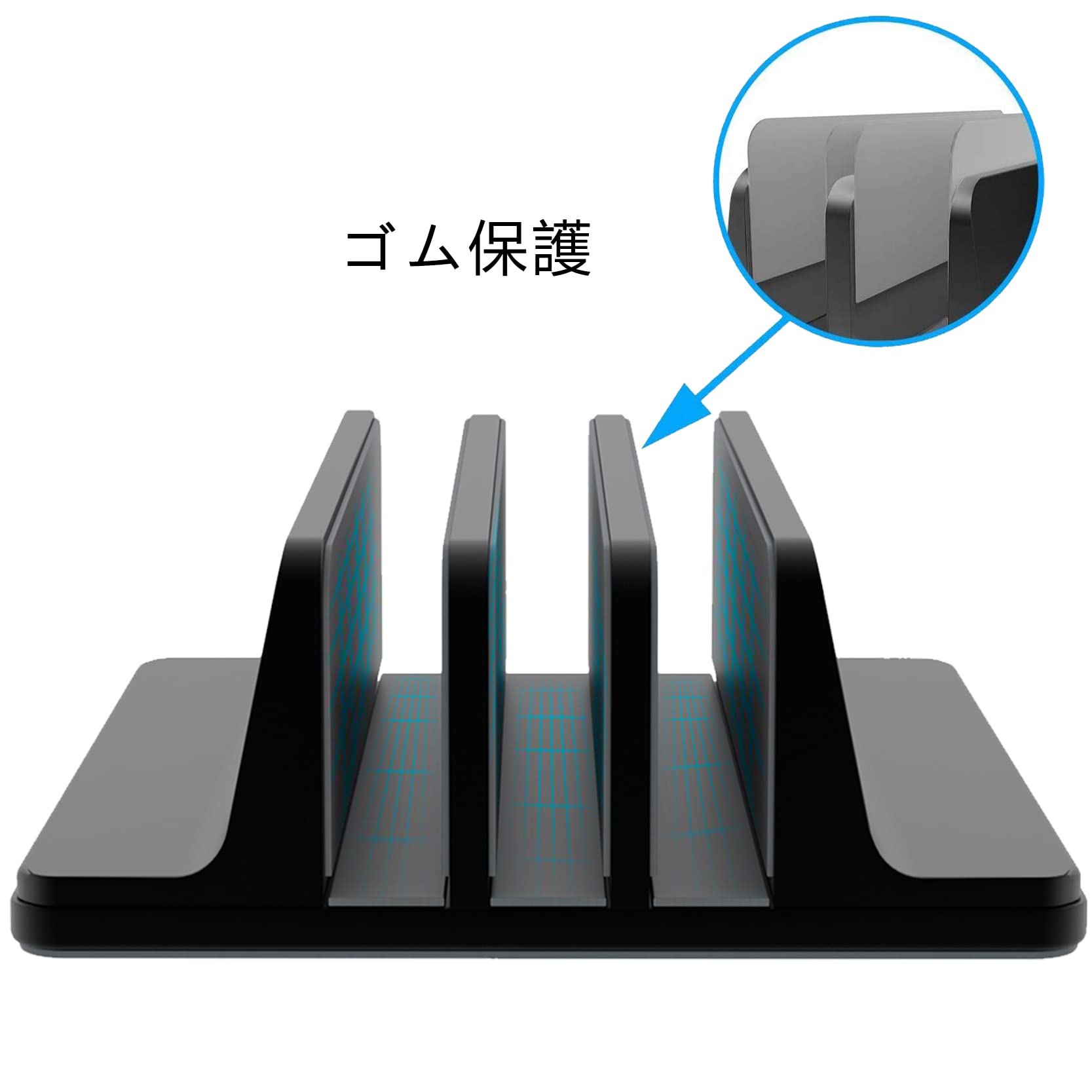Amazon.co.jp: 新型3in1ノートパソコンスタンド、縦置きスタンド、冷却